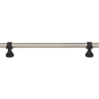 Top Knobs Bit Pull 7 9/16" c-c in Pewter Antique and Flat Black