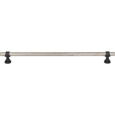 Top Knobs Bit Pull 12" c-c in Pewter Antique and Flat Black