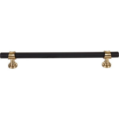 Top Knobs Bit Pull 18" c-c Appliance Pull in Flat Black and Honey Bronze