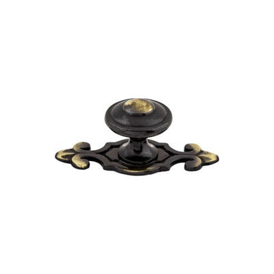 Top Knobs Canterbury Knob 1 1/4" in Dark Antique Brass