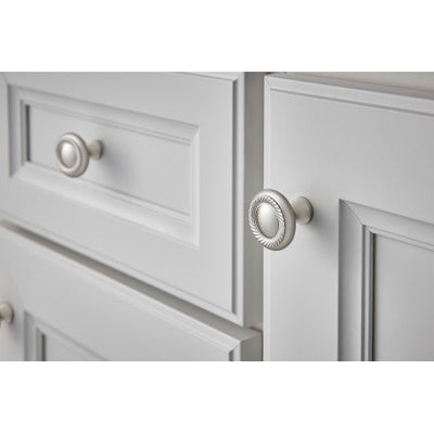 Top Knobs Swirl Cut Knob 1 1/4" in Brushed Satin Nickel