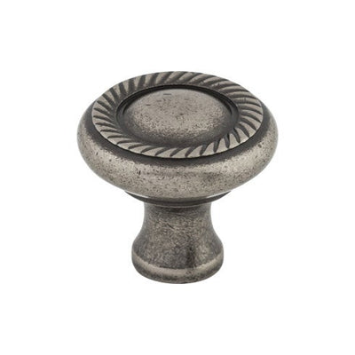 Top Knobs Swirl Cut Knob 1 1/4" in Pewter Antique