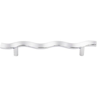 Top Knobs Wave Pull 5 1/16" c-c in Polished Chrome