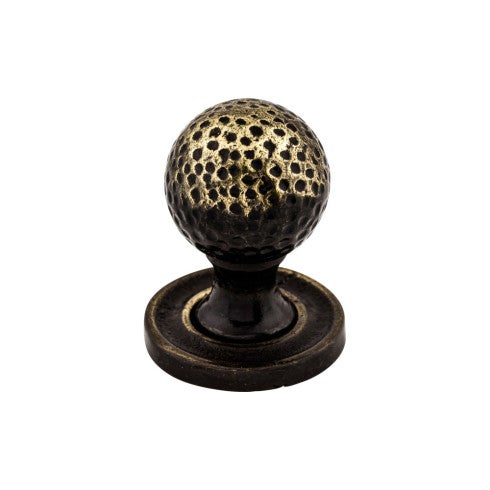 Top Knobs Paris Knob Mottled 1 1/16" in Dark Antique Brass