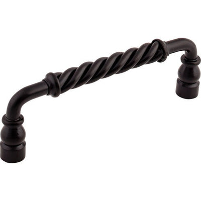 Top Knobs Twisted Bar Pull 6" c-c in Patina Black