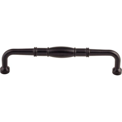 Top Knobs Normandy D Pull 7" c-c in Patina Black
