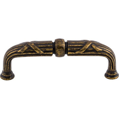 Top Knobs Ribbon & Reed D Pull 3 3/4" c-c in German Bronze