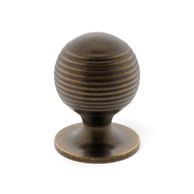 Armac Martin Merrick Cabinet Knob in 19mm / Dark Aged Brass