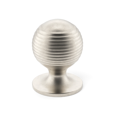 Armac Martin Merrick Cabinet Knob in 19mm / Barrelled Nickel Plate