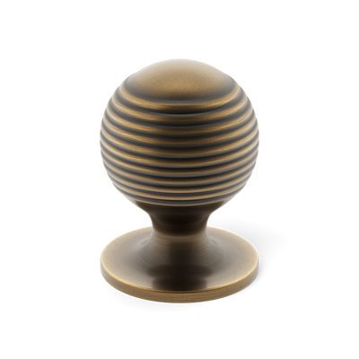 Armac Martin Merrick Cabinet Knob in 19mm / Satin Antique Satin Lacquered