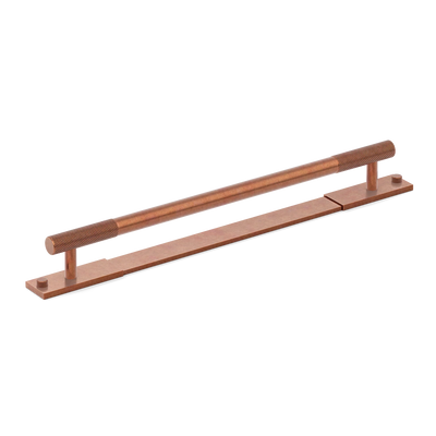 Armac Martin MIX Diamond Knurled Cabinet & Appliance Pulls in 384mm / Aged Copper