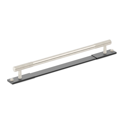 Armac Martin MIX Diamond Knurled Appliance Pull Handle & Backplate - Mixed Finish in 384mm