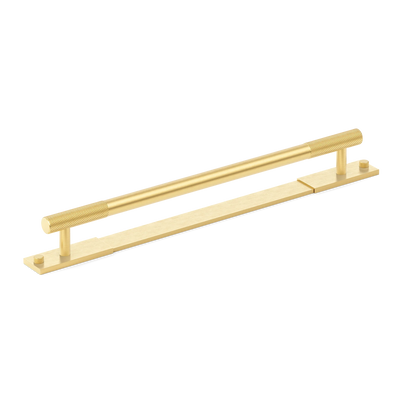 Armac Martin MIX Diamond Knurled Cabinet & Appliance Pulls in 384mm / Satin Brass Lacquered