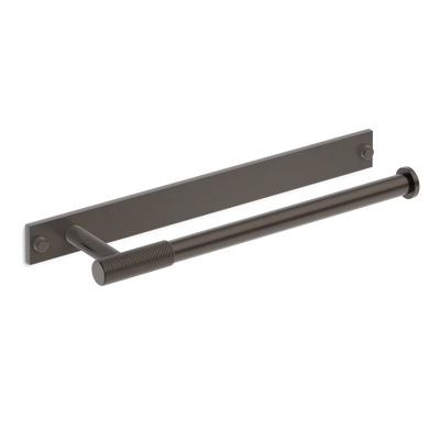 Armac Martin MIX Diamond Knurled Hand Towel Rail & Backplate in 250mm / Dark Bronze