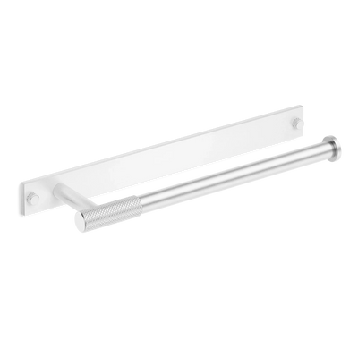 Armac Martin MIX Diamond Knurled Hand Towel Rail & Backplate in 250mm / Satin Chrome Plate