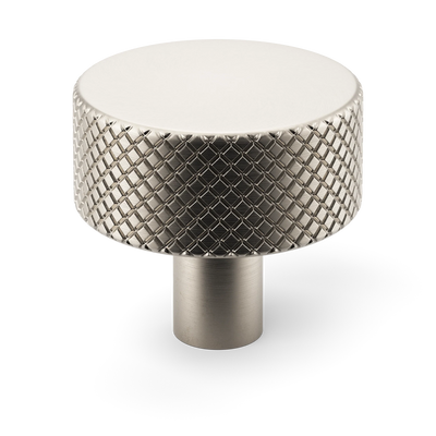 Armac Martin MIX Diamond Knurled Cabinet Knob in 32mm / Satin Chrome Plate