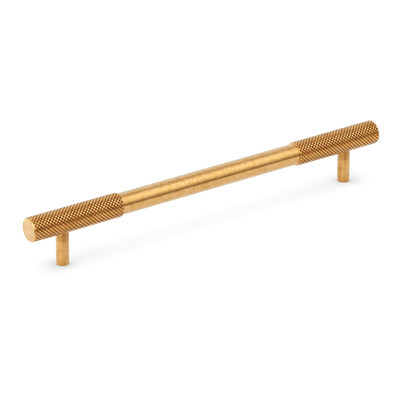 Armac Martin MIX Diamond Knurled Cabinet Handle in 128mm / Burnished Brass