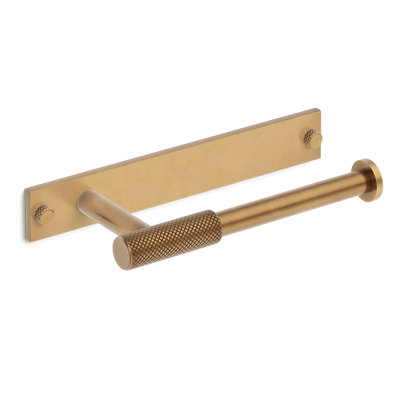 Armac Martin MIX Diamond Knurled Toilet Roll Holder & Backplate in 232mm / Fine English Antique