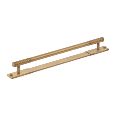 Armac Martin MIX Straight Knurled Cabinet & Appliance Pulls in 384mm / Fine English Antique