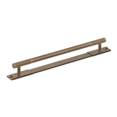 Armac Martin MIX Straight Knurled Cabinet & Appliance Pulls in 384mm / Satin Antique Satin Lacquered
