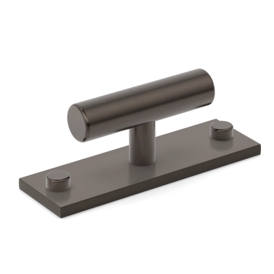 Armac Martin MIX Plain T-bar Handle & Backplate in 65mm / Dark Bronze