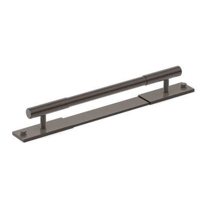 Armac Martin MIX Plain Cabinet Handle & Backplate in 128mm / Dark Bronze
