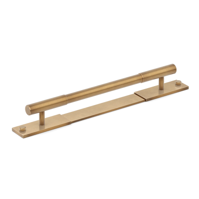 Armac Martin MIX Plain Cabinet Handle & Backplate in 128mm / Fine English Antique