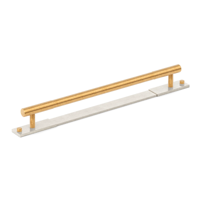 Armac Martin MIX Plain Appliance Pull Handle & Backplate - Mixed Finish in 384mm