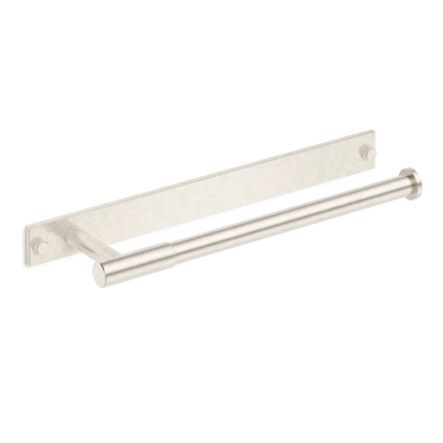 Armac Martin MIX Plain Hand Towel Rail & Backplate in 250mm / Barrelled Nickel Plate