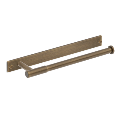 Armac Martin MIX Plain Hand Towel Rail & Backplate in 250mm / Satin Antique Satin Lacquered