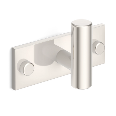 Armac Martin MIX Plain Single Horizontal Wall Hook in 84mm / Polished Nickel Plate