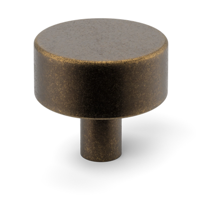 Armac Martin MIX Plain Cabinet Knob in 32mm / Dark Aged Brass