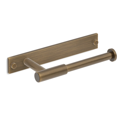 Armac Martin MIX Plain Toilet Roll Holder & Backplate in 232mm / Satin Antique Satin Lacquered