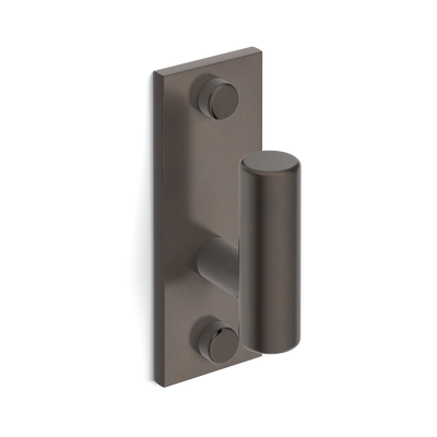 Armac Martin MIX Plain Single Vertical Wall Hook in 84mm / Dark Bronze