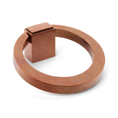 Armac Martin Oblique Cabinet Ring Pull in 50mm / Aged Copper