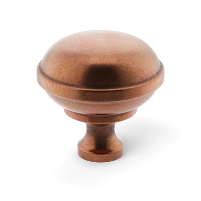 Armac Martin Queslett Cabinet Knob in 28mm / Aged Copper