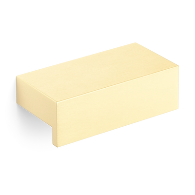 Armac Martin Quinton Finger Pull in 50mm / Satin Brass Unlacquered