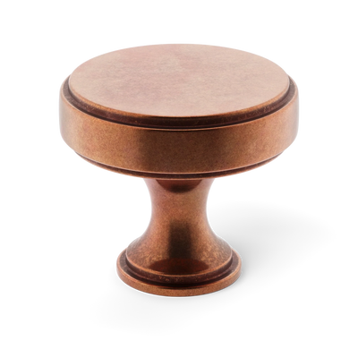 Armac Martin Rotunda Cabinet Knob in 25mm / Aged Copper