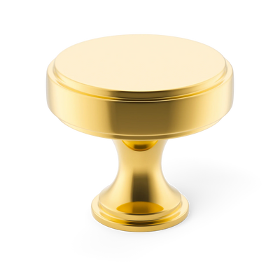 Armac Martin Rotunda Cabinet Knob in 25mm / Polished Brass Lacquered