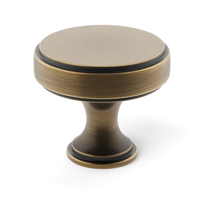Armac Martin Rotunda Cabinet Knob in 25mm / Satin Antique Satin Lacquered