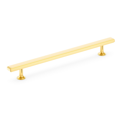 Armac Martin Rotunda Cabinet Handle in 96mm / Polished Brass Lacquered