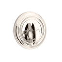 Emtek Regular deadbolt, Polished Nickel, inside view