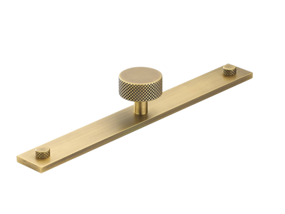 Armac Martin MIX Diamond Knurled Cabinet Knob & Backplate