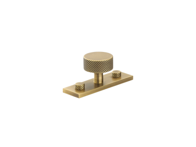Armac Martin MIX Diamond Knurled Cabinet Knob & Backplate