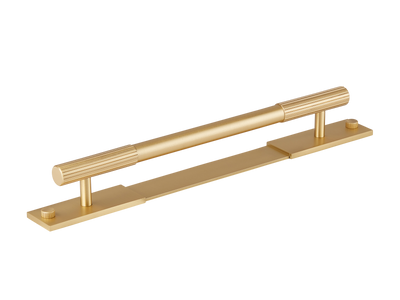 Armac Martin MIX Straight Knurled Pull Handle & Backplate