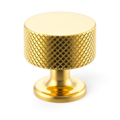 Armac Martin Sparkbrook Cabinet Knob in 32mm / Polished Brass Lacquered