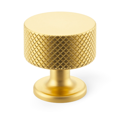 Armac Martin Sparkbrook Cabinet Knob in 32mm / Satin Brass Lacquered