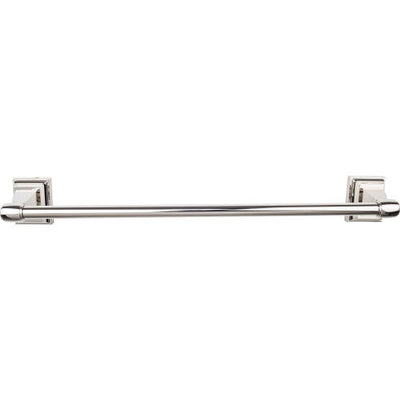 Top Knobs Stratton Bath Towel Bar 18" in Polished Nickel