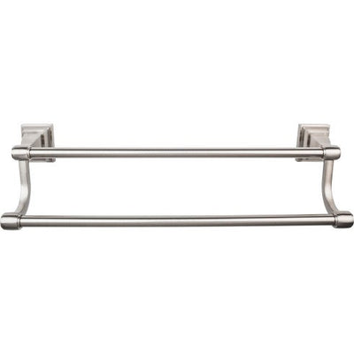 Top Knobs Stratton Bath Towel Bar Double 24" in Brushed Satin Nickel