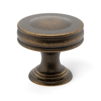 Armac Martin Sutton Cabinet Knob in 25mm / Dark Aged Brass